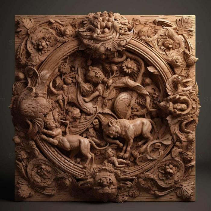 Patterns and decorations (stl rtx 1, PATTERN_881) 3D models for cnc